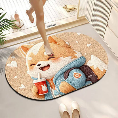 Cute Bath Mat Featuring Animal Designs