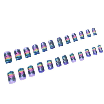 Nail Art Set for Beach Sunset Designs