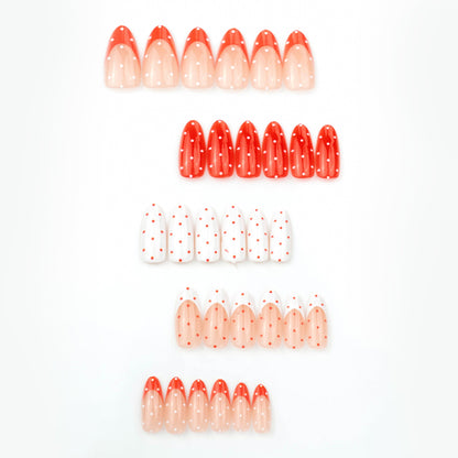 Polka Dot Nail Art Press-Ons – Creative Design