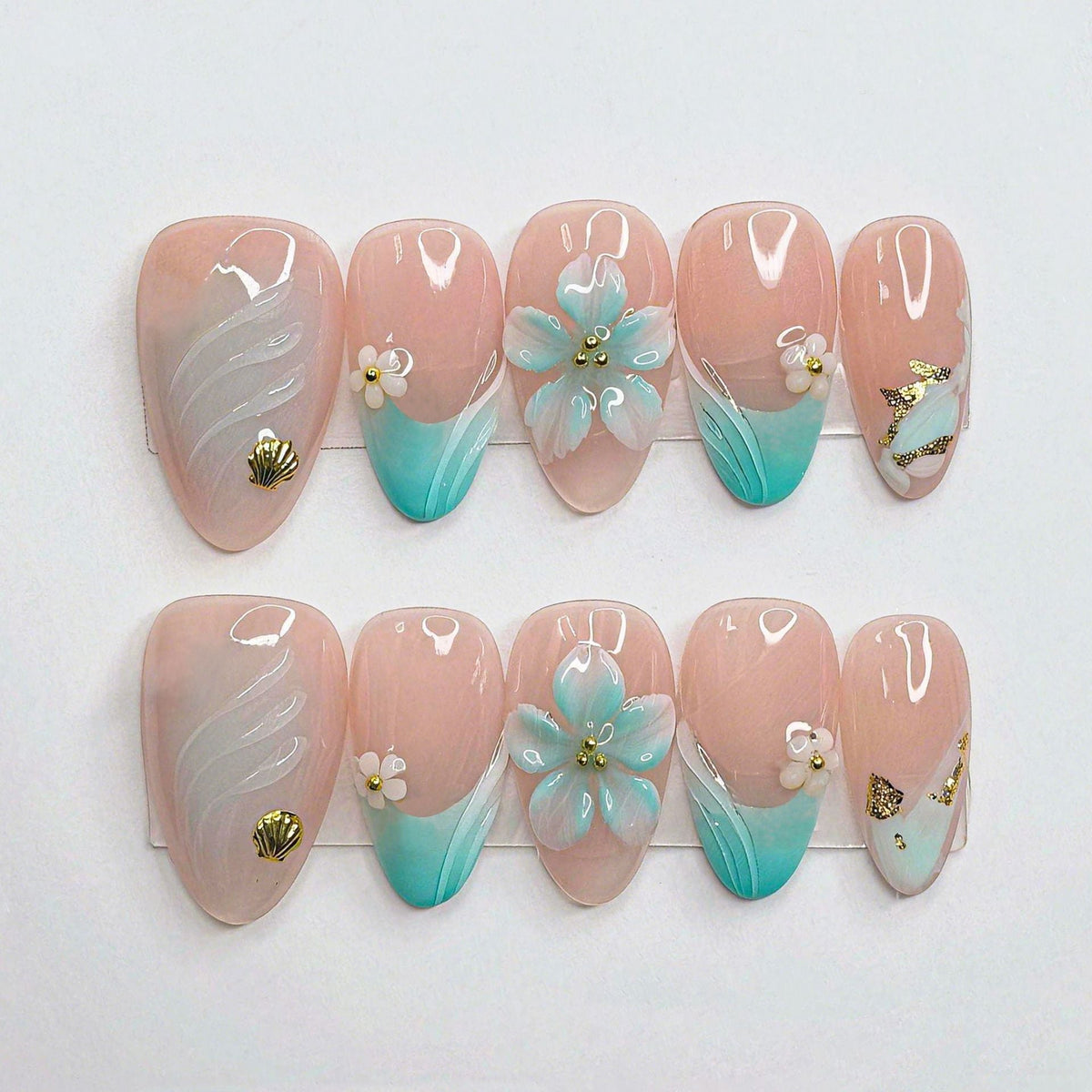 Shell-Inspired Artistic Nail Kit