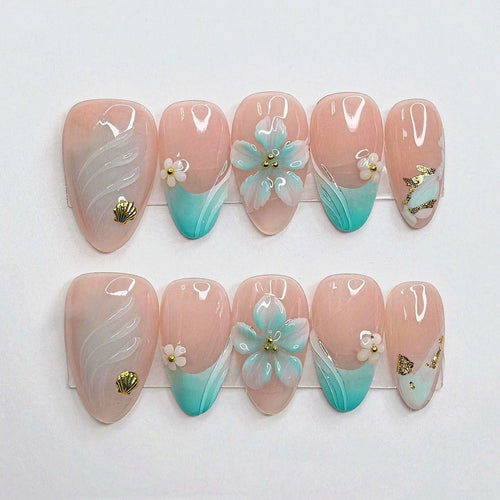 Shell-Inspired Artistic Nail Kit