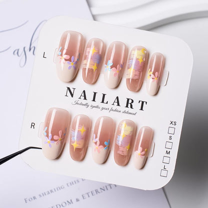 Cute Character Design Press-On Nail Set