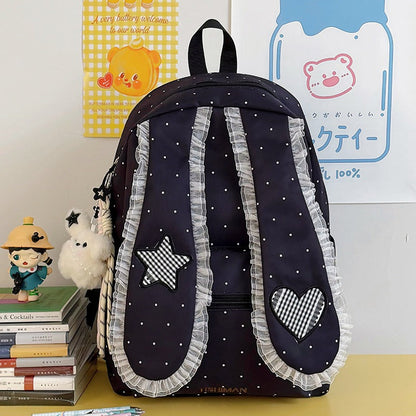 Cute Backpack with Rabbit Ears for School