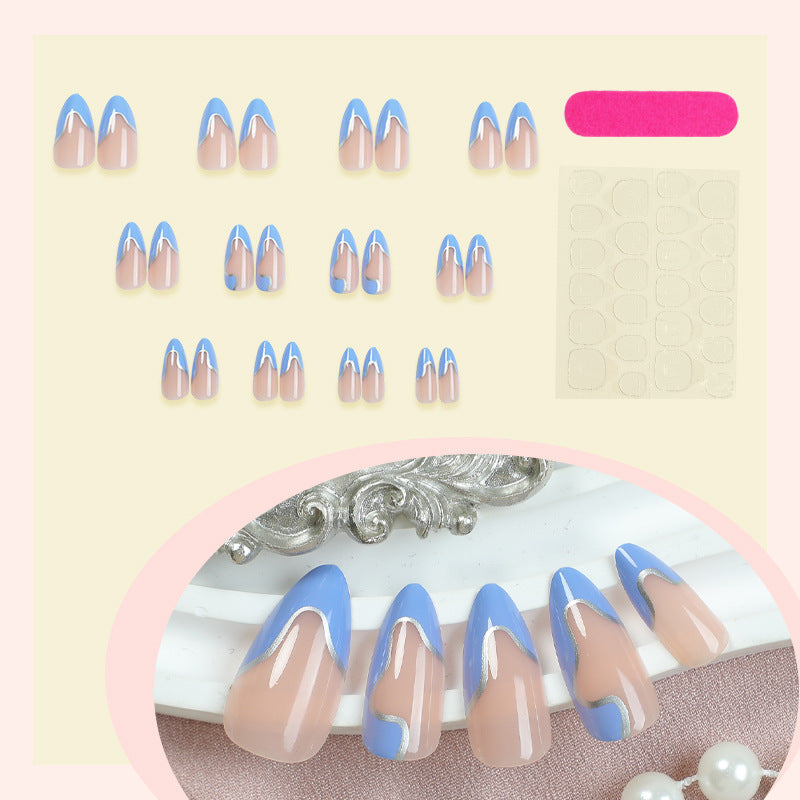 Modern Abstract Design Press-On Nail Set