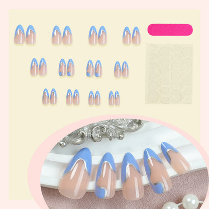Modern Abstract Design Press-On Nail Set