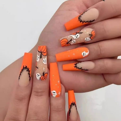 Dripping Effect Press-On Nail Art Design