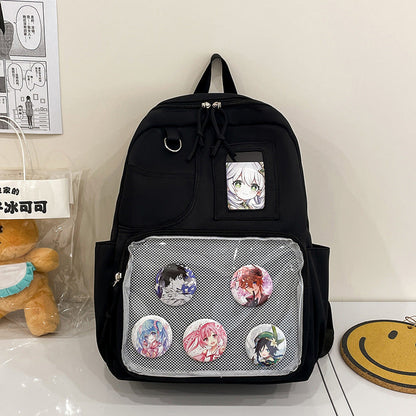 School Backpack Featuring Anime Character Design
