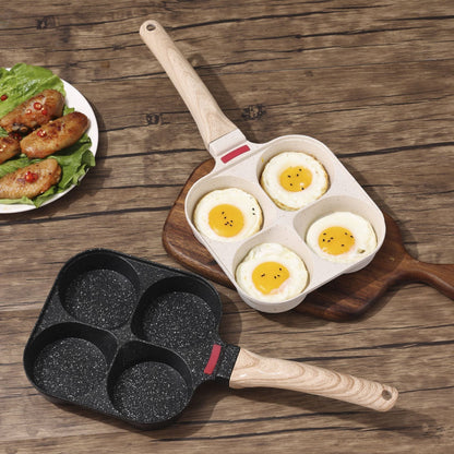 Multi-Chamber Non-Stick Breakfast Frying Pan for All Stovetops