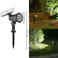 2024 9-LED White Solar Spotlight