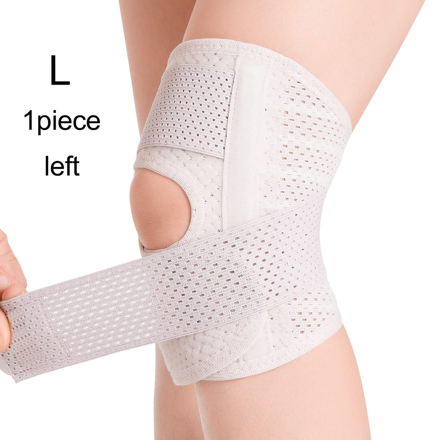 Open Patella Knee Support Brace with Adjustable Design