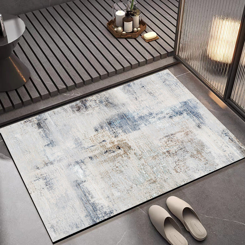Textured Area Rug with Abstract Design