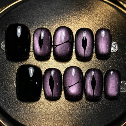 Press-On Nails with Artistic Ombre Design