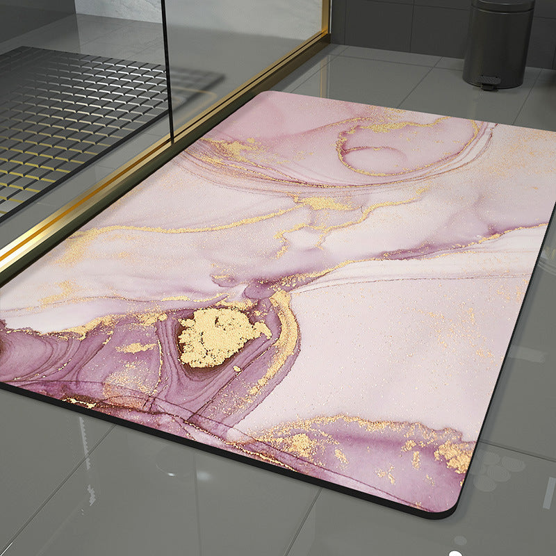 Wave Design Area Rug with Abstract Pattern