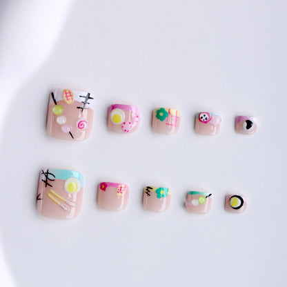 Artistic Toenail Design Patterns