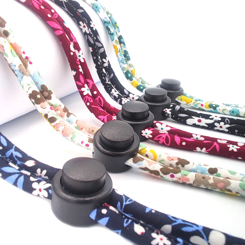 Floral Eyewear Retainer with Adjustable Strap