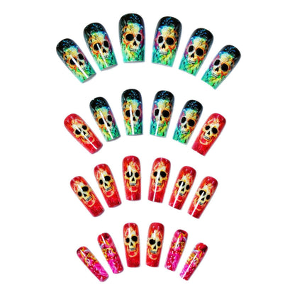 Creative Skull Design Nail Art Set