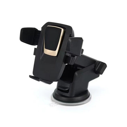 Universal Car Phone Mount - Adjustable Telescopic Holder with 360° Rotation and Strong Suction