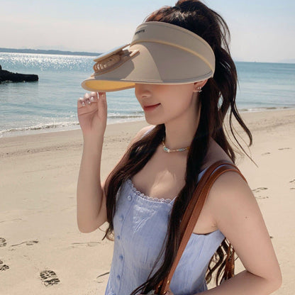 Sun Visor with UV Protection and Built-In Smartphone Holder