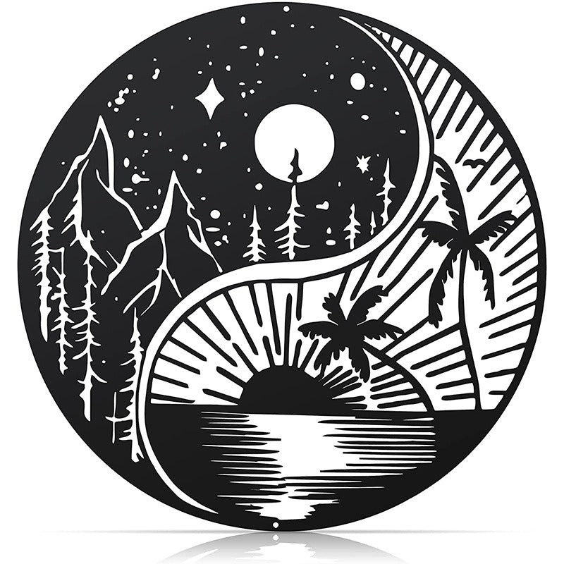 Decorative Black Metal Wall Art for Home Interior