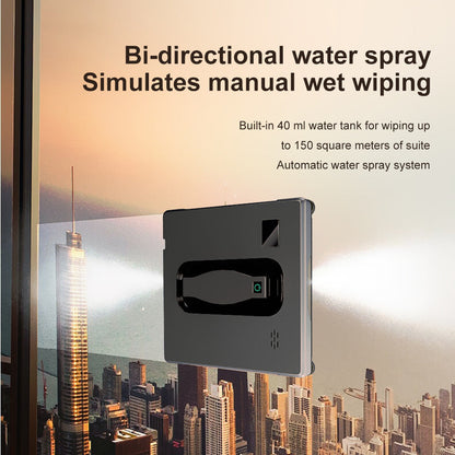 Robotic Window Cleaner System with Remote Control and Safety Tether