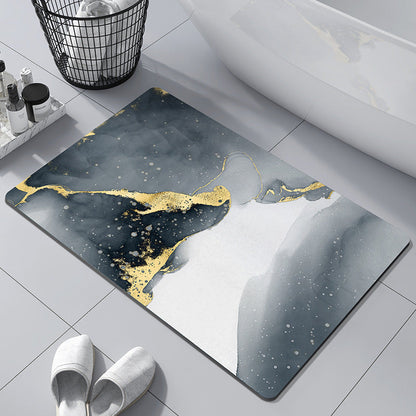 Wave Design Area Rug with Abstract Pattern