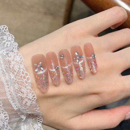 Set of 3D Decorative Press-On Nail Art