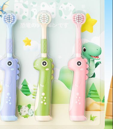 Soft-Bristle Toothbrush Set with 3D Character Designs
