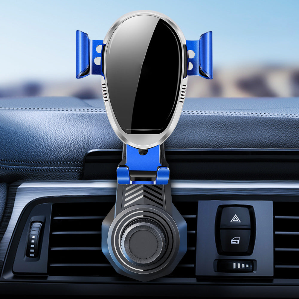 360-Degree Rotating Car Mount for Smartphones with Adjustable Air Vent Clip