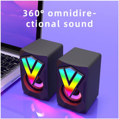 Omnidirectional 360-Degree Sound Speakers for Desktop Use