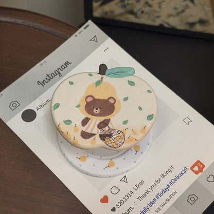 Cute Bear Design Mobile Phone Holder
