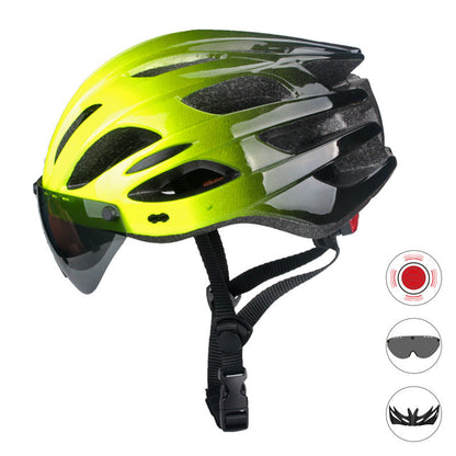 Cycling Helmet with Built-in Visor for Aerodynamic Performance