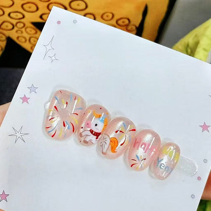 Glitter Nail Art Set with Ombre Design