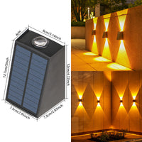 High-Brightness 2LED Trapezoid Wall Light (Yellow, Dual-Mode)