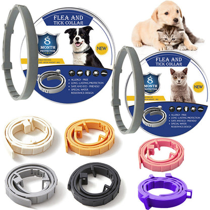 8-Month Protection Collar for Pets Against Ticks and Fleas