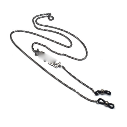 Silver Eyewear Chain with Adjustable Length