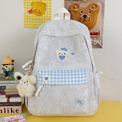 Charming School Backpack with Fun Character Design