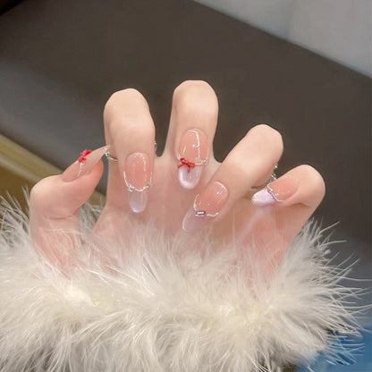 Press-On Nails with Artistic Ocean Theme Design