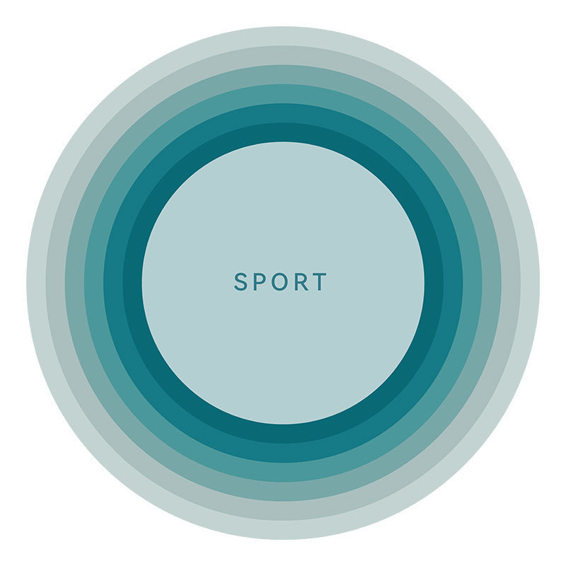 Sports-Inspired Abstract Area Rug for Playrooms