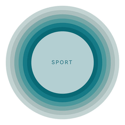 Sports-Inspired Abstract Area Rug for Playrooms