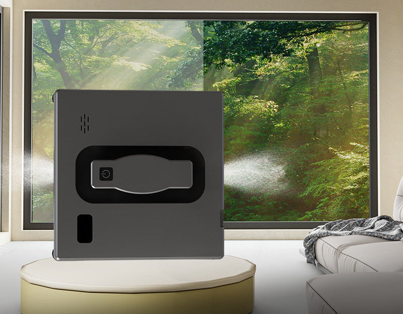 Robotic Window Cleaner System with Remote Control and Safety Tether