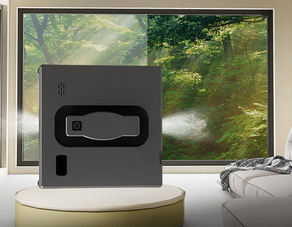 Robotic Window Cleaner System with Remote Control and Safety Tether