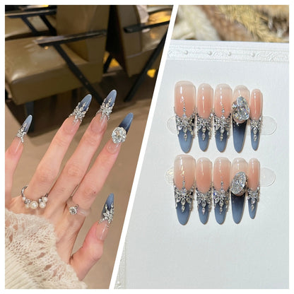 Charming Patterned Press-On Stiletto Nail Set