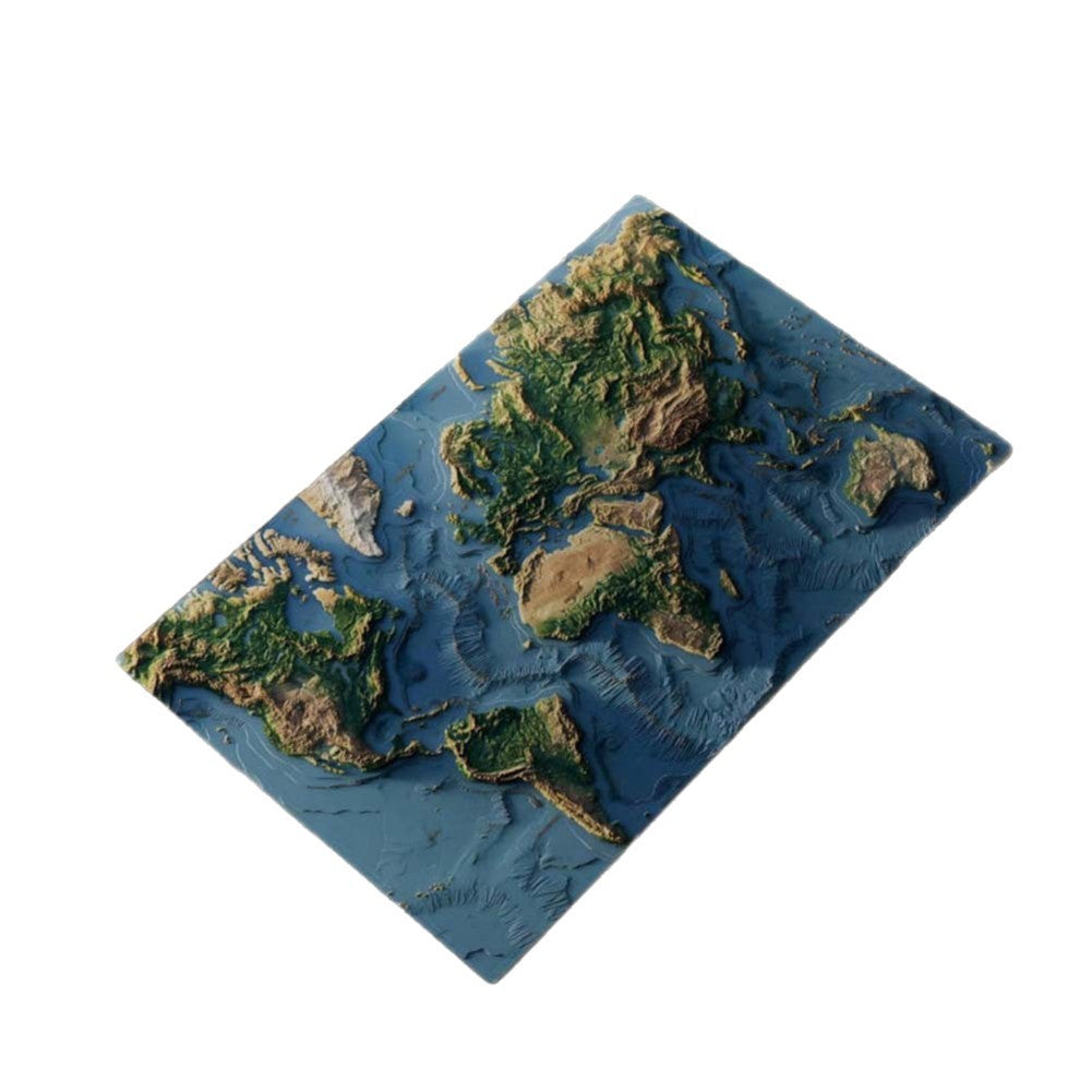 Geographical 3D Floor Mat in Taalita Design
