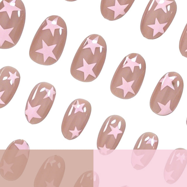 Star Pattern Nail Art Design for Creative Nails
