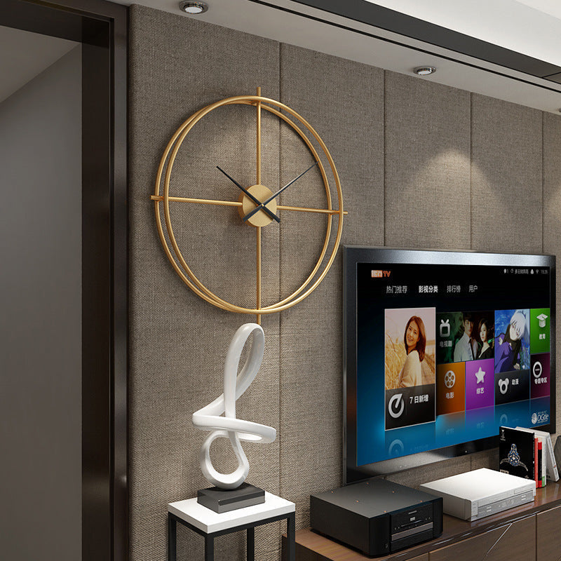 Large 20-Inch Silent Wall Clock in Nordic Minimalist Style