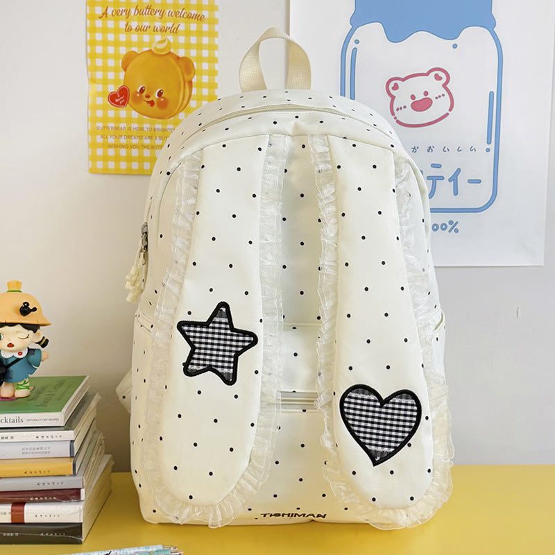 Cute Backpack with Rabbit Ears for School