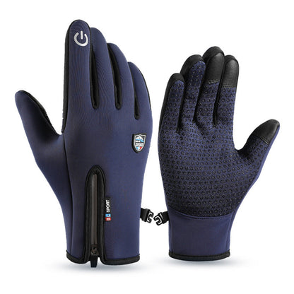 Winter Gloves with Zipper Design – Touchscreen and Waterproof