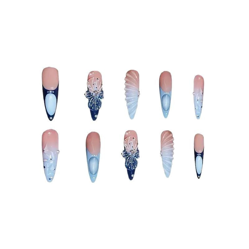 Themed Nail Extensions with Artistic Design