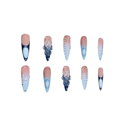 Themed Nail Extensions with Artistic Design