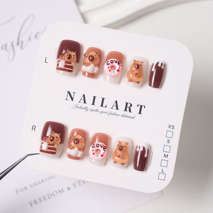 Cute Character Design Press-On Nail Set